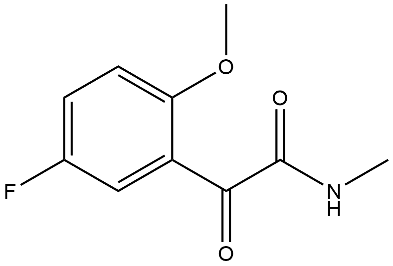 5-Fluoro-2-methoxy-N-methyl-α-oxobenzeneacetamide Structure