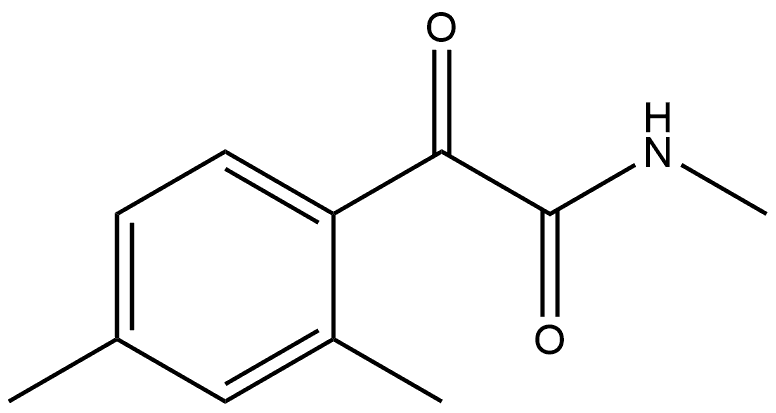 N,2,4-Trimethyl-α-oxobenzeneacetamide Structure