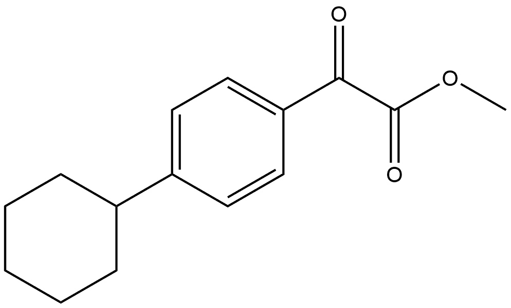 Methyl 4-cyclohexyl-α-oxobenzeneacetate Structure