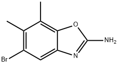 2-Benzoxazolamine, 5-bromo-6,7-dimethyl- Structure