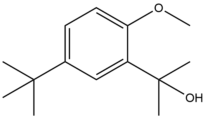 5-(1,1-Dimethylethyl)-2-methoxy-α,α-dimethylbenzenemethanol Structure