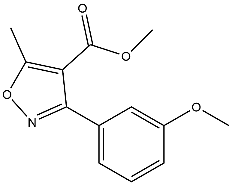 Methyl 3-(3-Methoxyphenyl)-5-methylisoxazole-4-carboxylate Structure