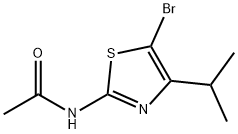 N-[5-Bromo-4-(1-methylethyl)-2-thiazolyl]acetamide Structure