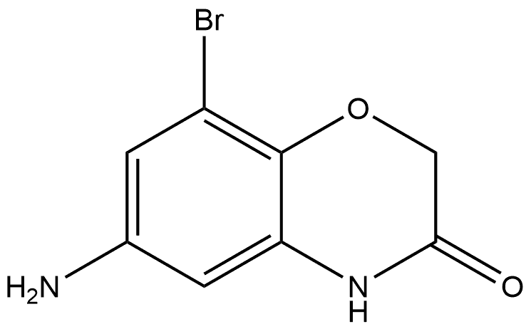 6-Amino-8-bromo-2H-1,4-benzoxazin-3(4H)-one 구조식 이미지