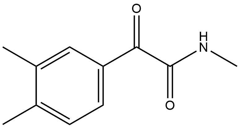 N,3,4-Trimethyl-α-oxobenzeneacetamide Structure