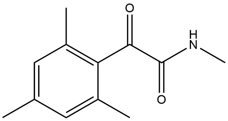 N,2,4,6-Tetramethyl-α-oxobenzeneacetamide Structure