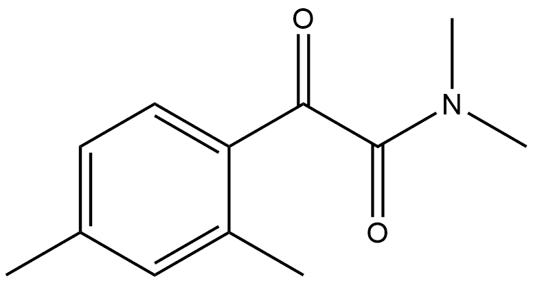 N,N,2,4-Tetramethyl-α-oxobenzeneacetamide Structure