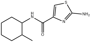 4-Thiazolecarboxamide, 2-amino-N-(2-methylcyclohexyl)- 구조식 이미지