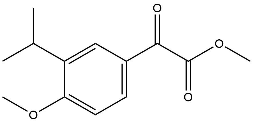 Methyl 4-methoxy-3-(1-methylethyl)-α-oxobenzeneacetate Structure