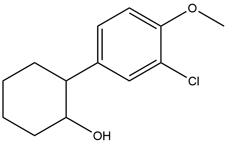 2-(3-Chloro-4-methoxyphenyl)cyclohexanol Structure