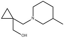 Cyclopropanemethanol, 1-[(3-methyl-1-piperidinyl)methyl]- 구조식 이미지