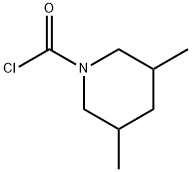 3,5-dimethylpiperidine-1-carbonyl chloride Structure