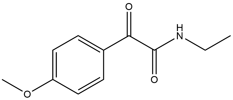 N-Ethyl-4-methoxy-α-oxobenzeneacetamide Structure