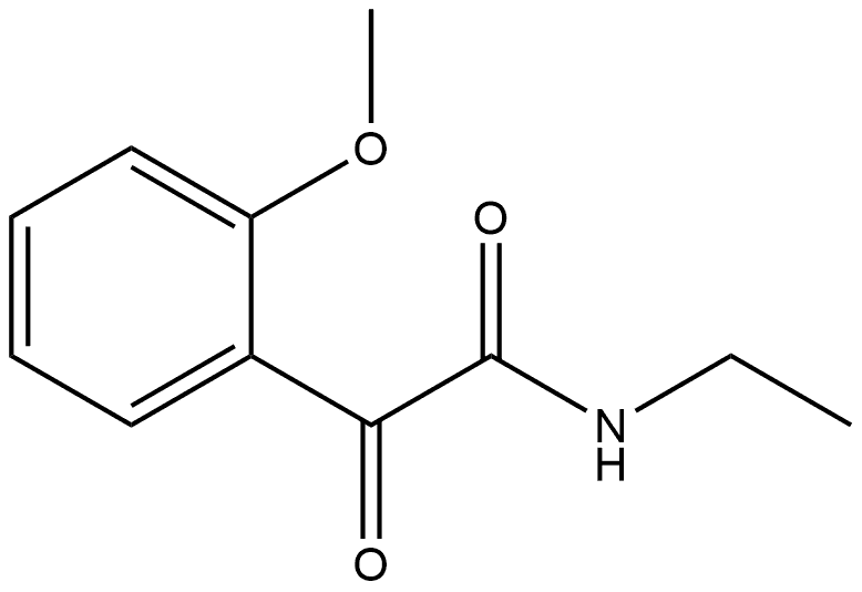 N-Ethyl-2-methoxy-α-oxobenzeneacetamide Structure