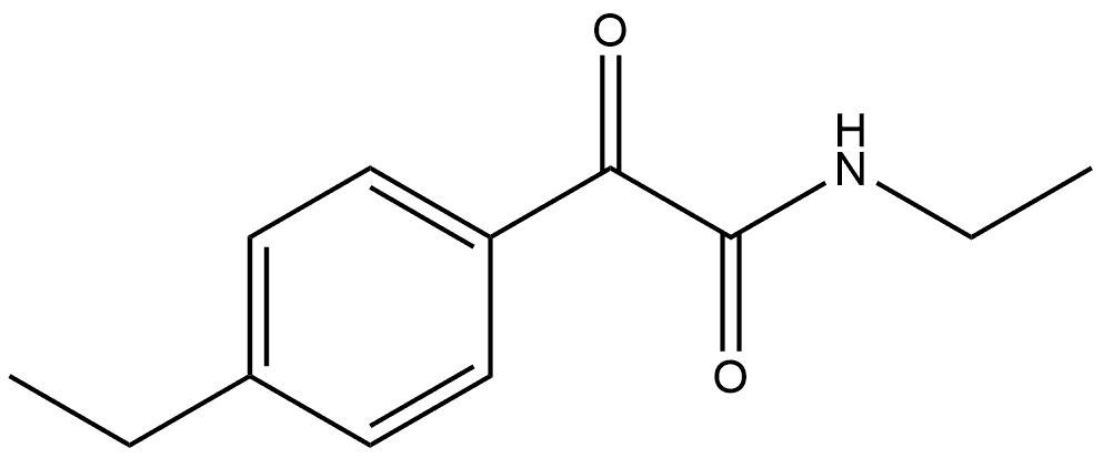 N,4-Diethyl-α-oxobenzeneacetamide Structure