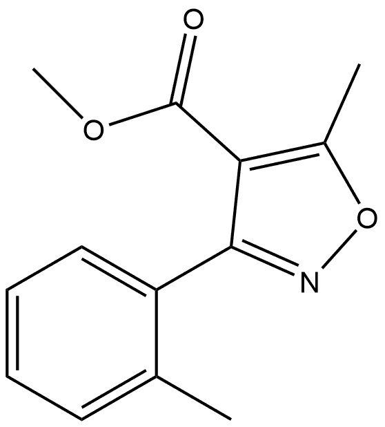 Methyl 5-Methyl-3-(o-tolyl)isoxazole-4-carboxylate Structure