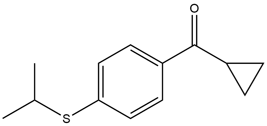 Cyclopropyl[4-[(1-methylethyl)thio]phenyl]methanone Structure