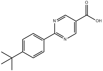 2-(4-tert-butylphenyl)pyrimidine-5-carboxylic acid Structure