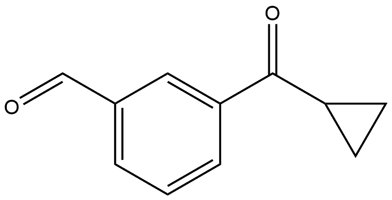 3-(Cyclopropylcarbonyl)benzaldehyde Structure