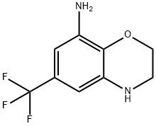 2H-1,4-Benzoxazin-8-amine, 3,4-dihydro-6-(trifluoromethyl)- Structure