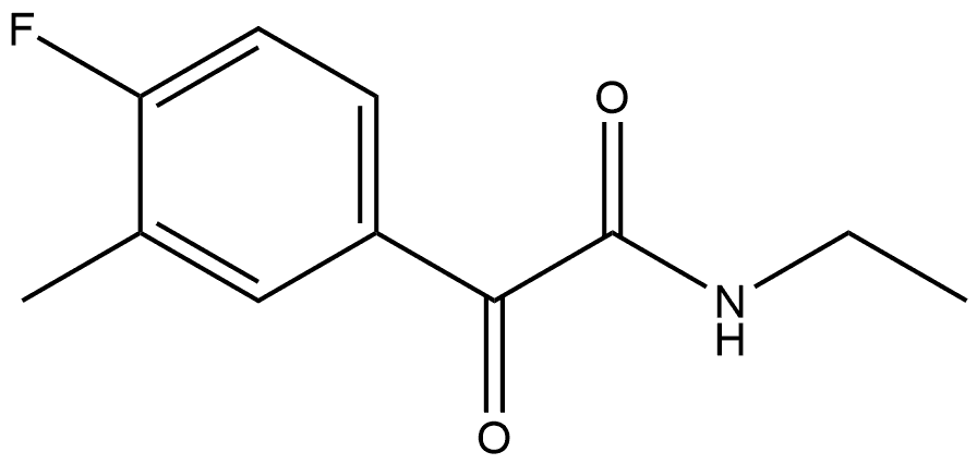 N-Ethyl-4-fluoro-3-methyl-α-oxobenzeneacetamide Structure