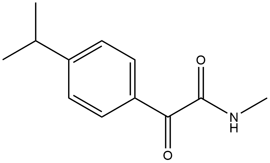 N-Methyl-4-(1-methylethyl)-α-oxobenzeneacetamide Structure