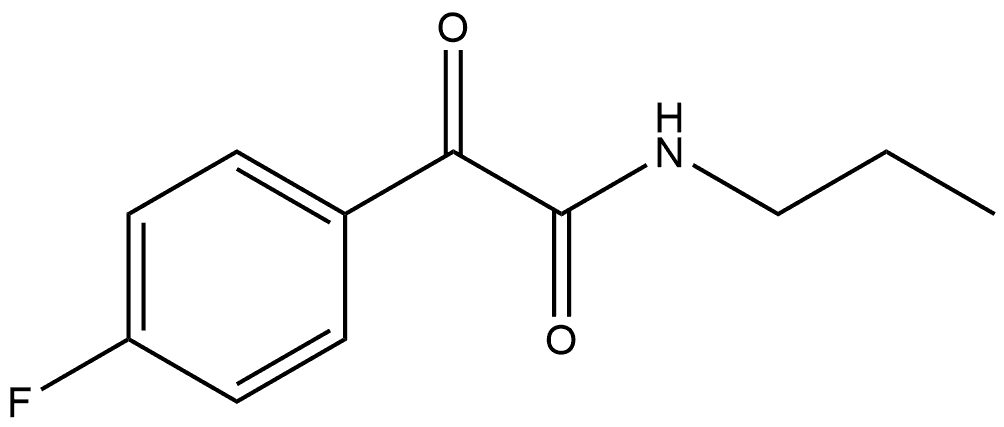 4-Fluoro-α-oxo-N-propylbenzeneacetamide Structure