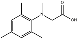 Glycine, N-methyl-N-(2,4,6-trimethylphenyl)- Structure