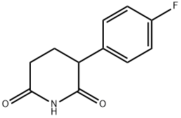 2,6-Piperidinedione, 3-(4-fluorophenyl)- 구조식 이미지
