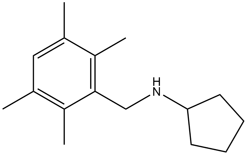 N-Cyclopentyl-2,3,5,6-tetramethylbenzenemethanamine Structure