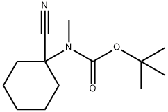 Carbamic acid, N-(1-cyanocyclohexyl)-N-methyl-, 1,1-dimethylethyl ester Structure