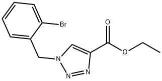 1H-1,2,3-Triazole-4-carboxylic acid, 1-[(2-bromophenyl)methyl]-, ethyl ester Structure