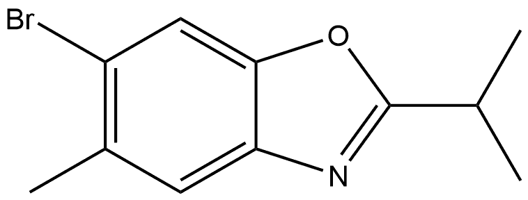 6-Bromo-5-methyl-2-(1-methylethyl)benzoxazole Structure