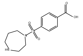 Benzoic acid, 4-[(hexahydro-1H-1,4-diazepin-1-yl)sulfonyl]- Structure