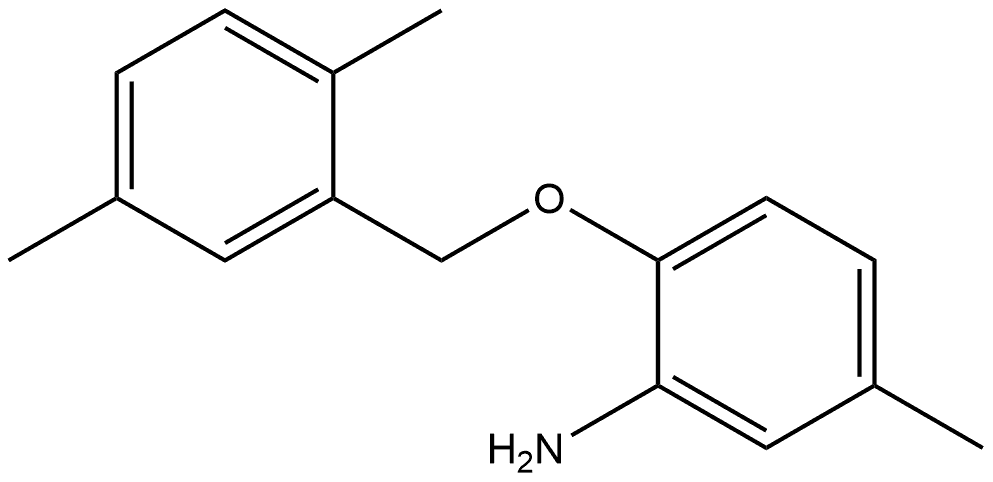 2-[(2,5-Dimethylphenyl)methoxy]-5-methylbenzenamine Structure