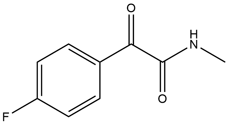4-Fluoro-N-methyl-α-oxobenzeneacetamide Structure