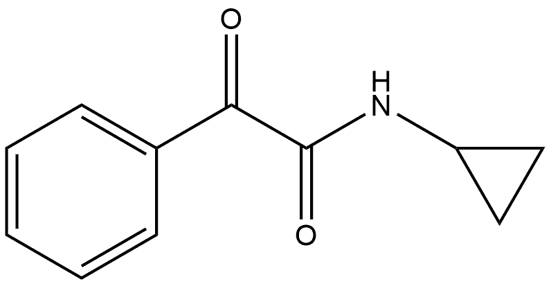 N-Cyclopropyl-α-oxobenzeneacetamide Structure