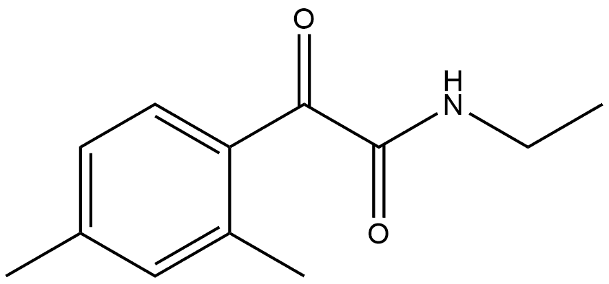 N-Ethyl-2,4-dimethyl-α-oxobenzeneacetamide Structure