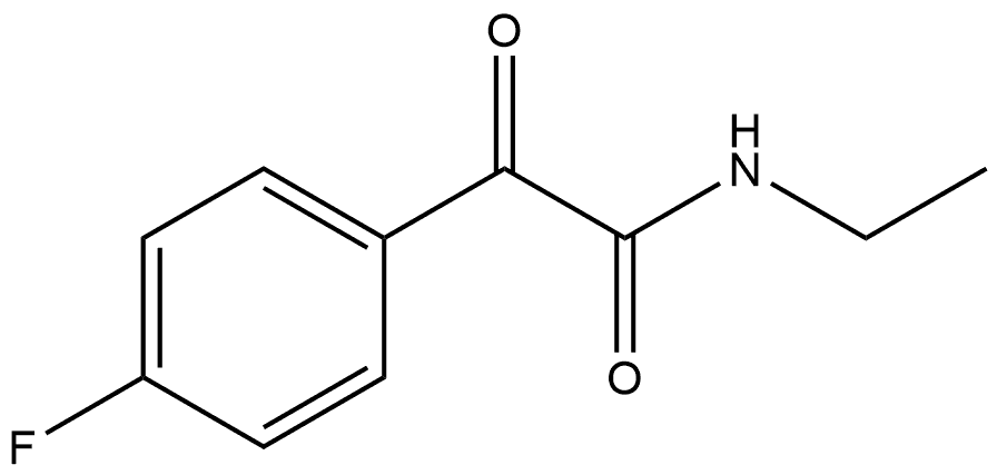 N-Ethyl-4-fluoro-α-oxobenzeneacetamide Structure