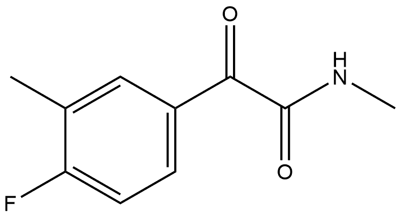 4-Fluoro-N,3-dimethyl-α-oxobenzeneacetamide Structure