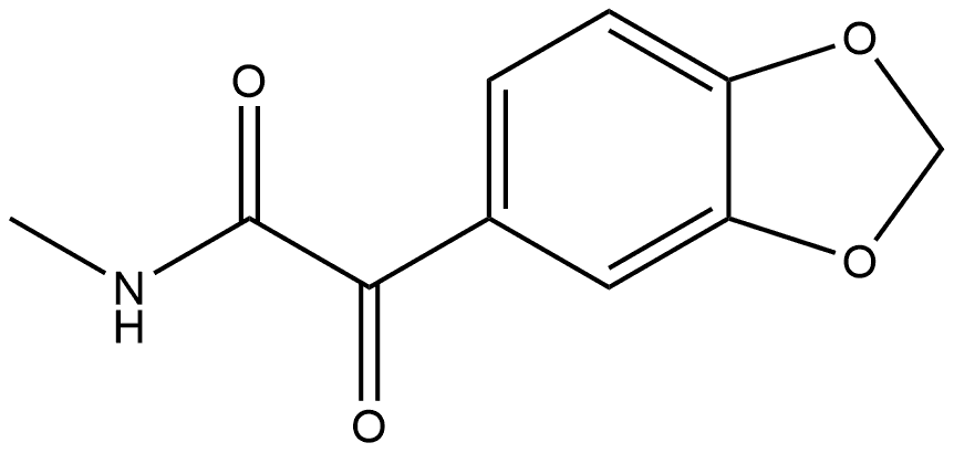 N-Methyl-α-oxo-1,3-benzodioxole-5-acetamide Structure