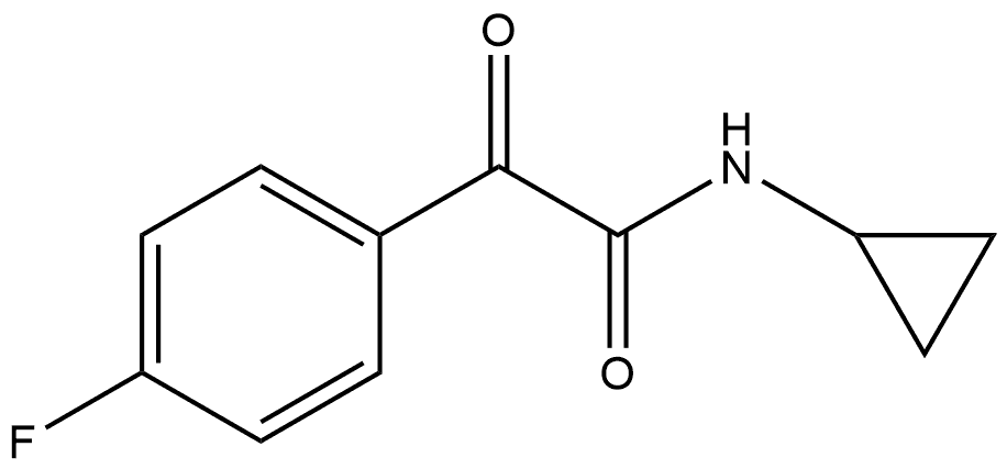 N-Cyclopropyl-4-fluoro-α-oxobenzeneacetamide Structure