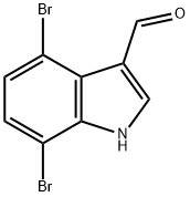 1H-Indole-3-carboxaldehyde, 4,7-dibromo- 구조식 이미지
