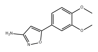 3-Isoxazolamine, 5-(3,4-dimethoxyphenyl)- 구조식 이미지