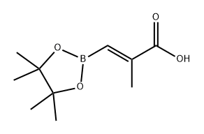 2-Propenoic acid, 2-methyl-3-(4,4,5,5-tetramethyl-1,3,2-dioxaborolan-2-yl)-, (2E)- Structure