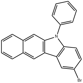 5H-Benzo[b]carbazole, 2-bromo-5-phenyl- Structure