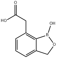 2,1-Benzoxaborole-7-acetic acid, 1,3-dihydro-1-hydroxy- Structure