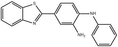 1,2-Benzenediamine, 4-(2-benzothiazolyl)-N1-phenyl- Structure