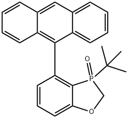 1,3-Benzoxaphosphole, 4-(9-anthracenyl)-3-(1,1-dimethylethyl)-2,3-dihydro-, 3-oxide 구조식 이미지