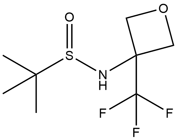 2-Propanesulfinamide, 2-methyl-N-[3-(trifluoromethyl)-3-oxetanyl]- Structure